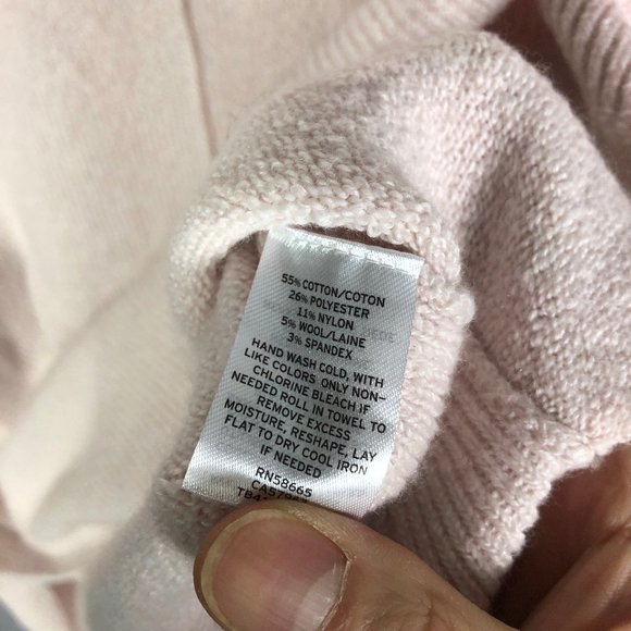 Treasure & Bond Pink Hush Cotton Crew Neck Sweater Size XS - Picture 8 of 9